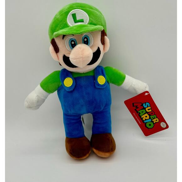 Super Mario Brothers - Mini Luigi Green Cap Plush Stuffed 9” NEW - Picture 1 of 4